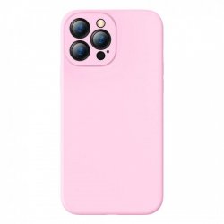 IPhone 13 Pro Max Silicone Case Full Camera Protection Pink