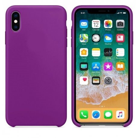 IPhone X/XS Sillicone Oem Case Purple