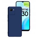 Realme C30 Silky And Soft Touch Silicone Cover Full Camera Protection Blue