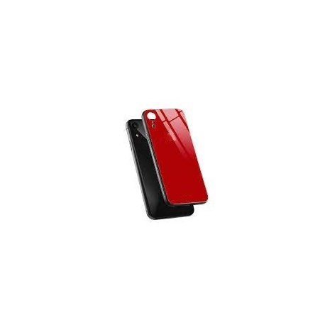 IPhone XR Luxury LO Electroplated Cases Tempered Glass Red