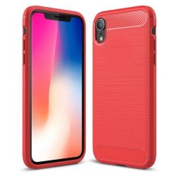 IPhone XR Silicone Case Like Metal Red