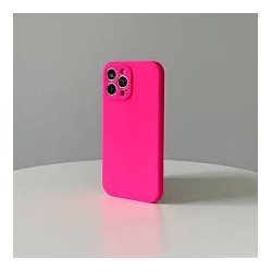 IPhone 13 Pro Silicone Case Full Camera Protection Hot Pink