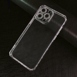 IPhone 13 Pro Four Sided Airbag With Camera Protection Clear Transparent Silicone Case