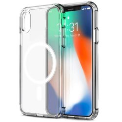IPhone X/XS Silicone Case With MagSafe Transperant