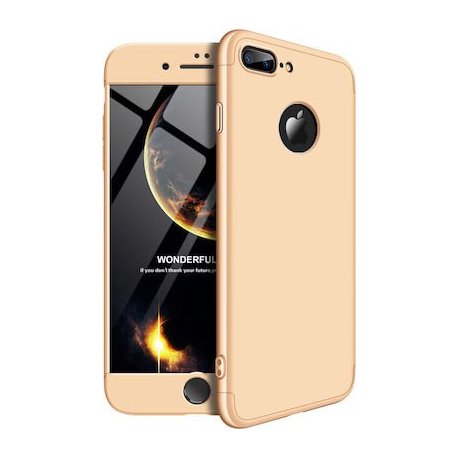 IPhone 7 Plus/8 Plus 360 Protect Case Gold Metal