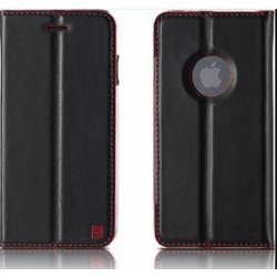 IPhone 7 Plus/8 Plus Leather Book Case Foldy Black
