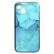 IPhone 14 Electroplated Case Marble Blue