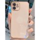 IPhone 12 Luxury Electroplated Cases Tempered Glass RoseGold