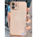 IPhone 12 Luxury Electroplated Cases LO Tempered Glass RoseGold