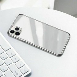 IPhone 12 Pro Luxury Electroplated Cases LO Tempered Glass White