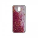 Samsung Galaxy J7 2017 J730 Back Case Liquid Glitter Red