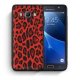 Samsung Galaxy J6 Plus J615 Silicone Case Animal Print Red