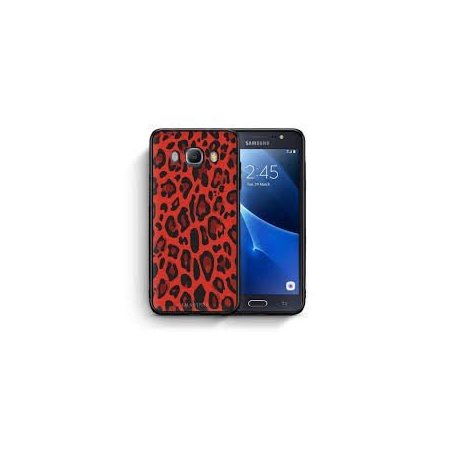Samsung Galaxy J6 Plus J615 Silicone Case Animal Print Red