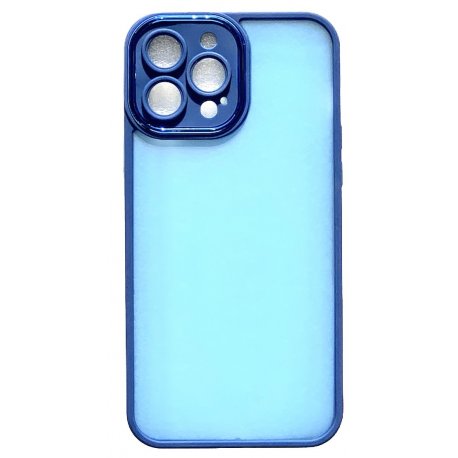 IPhone 13 Pro Max Ultra Hybrid Matte Back Cover Case Blue