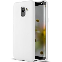 Samsung Galaxy J6 2018 J600 Silky And Soft Touch Silicone Cover Case White