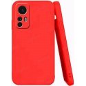 Xiaomi 12 Pro Silicone Case Full Camera Protection Red