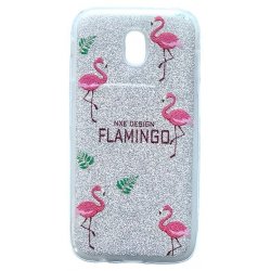 Samsung Galaxy J5 2017 J530 Glitter Case Flamingo