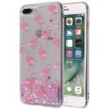 Samsung Galaxy J5 2017 J530 Liquid Glitter Case Flamingo