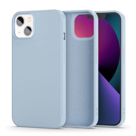 IPhone 14 Plus Silky And Soft Touch Silicone Cover Baby Blue