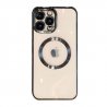 IPhone 13 Pro Max Chrome Hole Clear Silicone Case Black