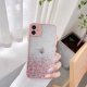 IPhone 13 Pro Max Soft Clear Silicone Glitter And Coloured Edges Case Pink