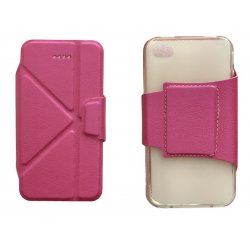 IPhone 4/4s Book Case Hot Pink