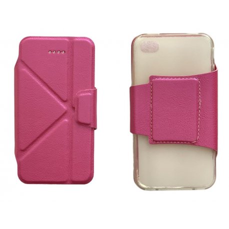 IPhone 4/4s Book Case Hot Pink