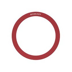 Silicone MagSafe Magnetic Ring Red