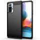 Xiaomi Redmi Note 11/11S Case Carbon Fiber Design TPU Flexible Soft Black