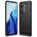Xiaomi 12/12X Case Carbon Fiber Design TPU Flexible Soft Black