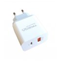 Treqa CH-635 Quick Charger 38W 1 Usb 3.0+1 Type-C