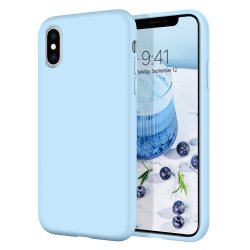 IPhone X/XS Silicone Case Baby Blue