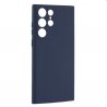 Samsung Galaxy S22 Ultra Silky And Soft Touch Silicone Cover Dark Blue