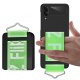 Samsung Galaxy Z Flip 4 Silicone Case Green Strap Black