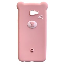 Samsung Galaxy J4 Plus J415 Silcone Case Bear Pink
