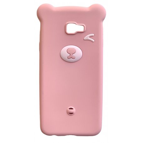 Samsung Galaxy J4 Plus J415 Silcone Case Bear Pink