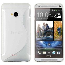 HTC One M7 Silicone Case Transperant