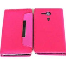 Sony Xperia Z1 Book Case Hot Pink