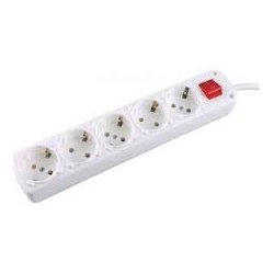 MBaccess 5 Position Power Socket with Switch White