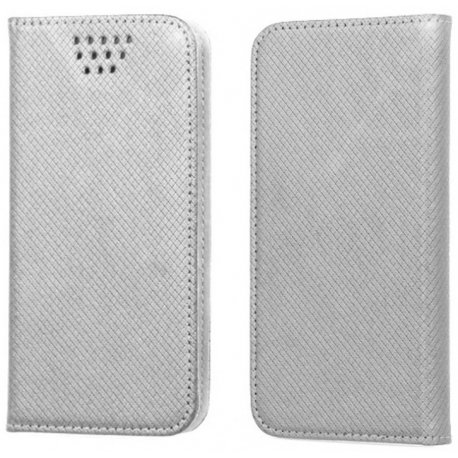 MBaccess Universal 4.7"-5,3" Smart Book Case Magnet Silver