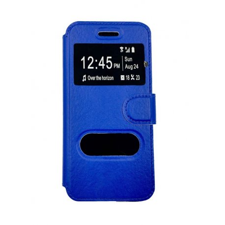 LG K8 2016 Book Case S-View Blue