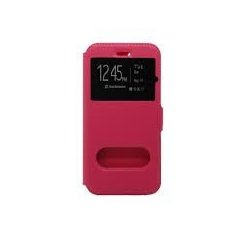 Lg Leon H320 S-View Book Case Hot Pink