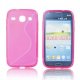Samsung Galaxy Core Plus G350 Silicone Case Transperant Hot Pink
