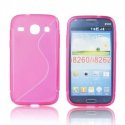 Samsung Galaxy Core Plus G350 Silicone Case Transperant Hot Pink