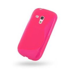 Samsung Galaxy S3 Mini i8190 Silicone Case Transperant Hot Pink
