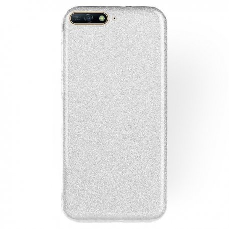 Huawei Y6 2018 Glitter Case Silver