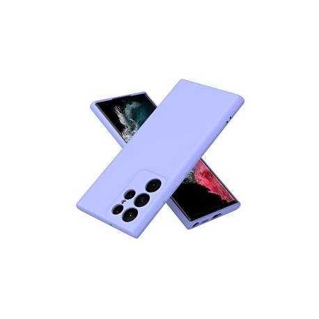 Samsung Galaxy S23 Ultra S918 Silicone Case Full Camera Protection Lila