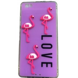 Huawei P8 Lite 2017 /P9 Lite 2017 Electroplated Case Flamingo