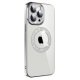 IPhone 13 Pro Max Plate Glitter Case Silver