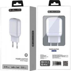 Jellico C22 2.1A Travel Charger White